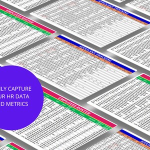 HR Excel Spreadsheet Bundle: Employee Roster | Headcount Tracker ...