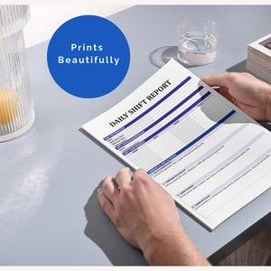 Daily Shift Report Template | End of Shift Change or Handover, Incident ...