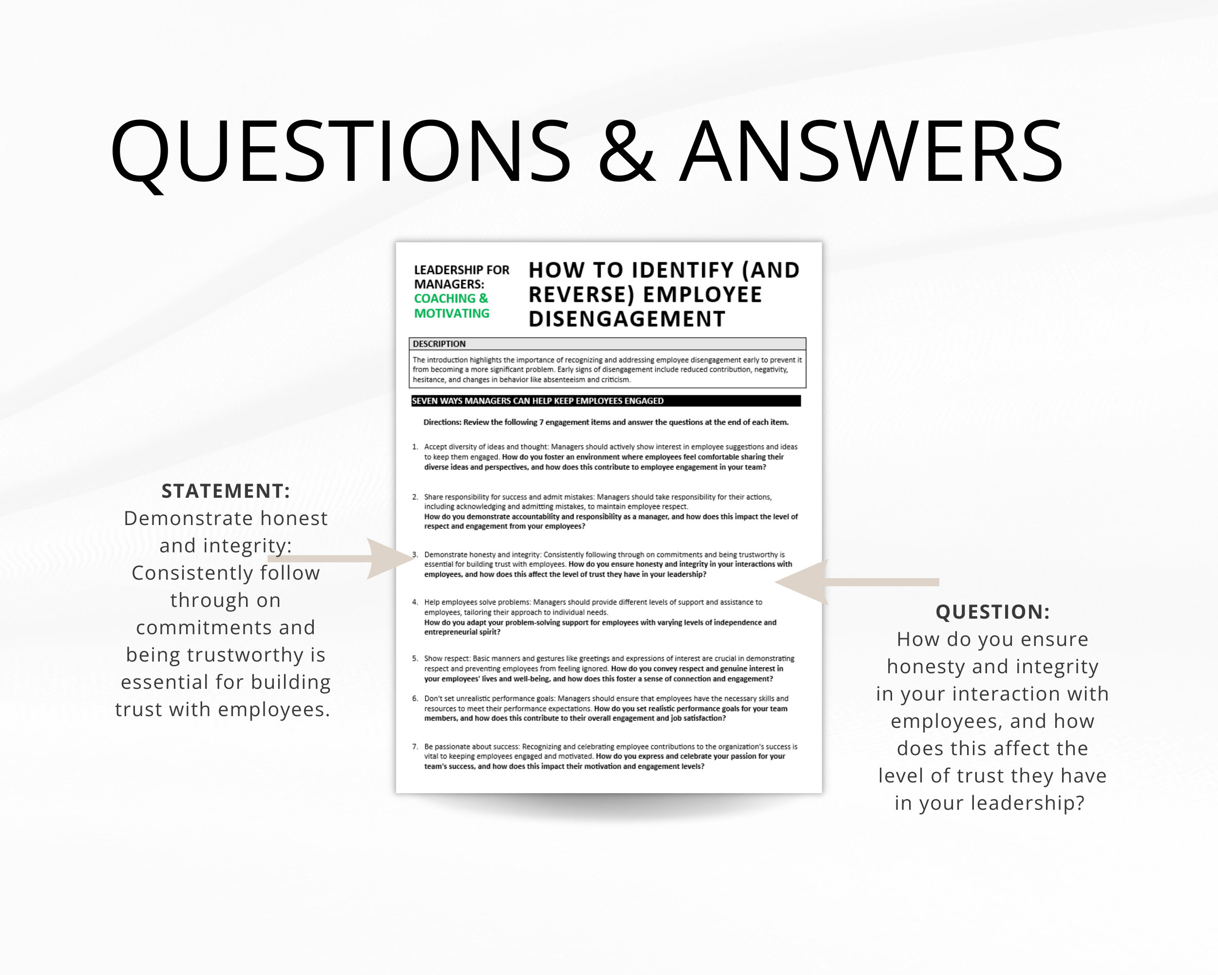 Manager Coaching Worksheets: Leadership Development (digital Download ...