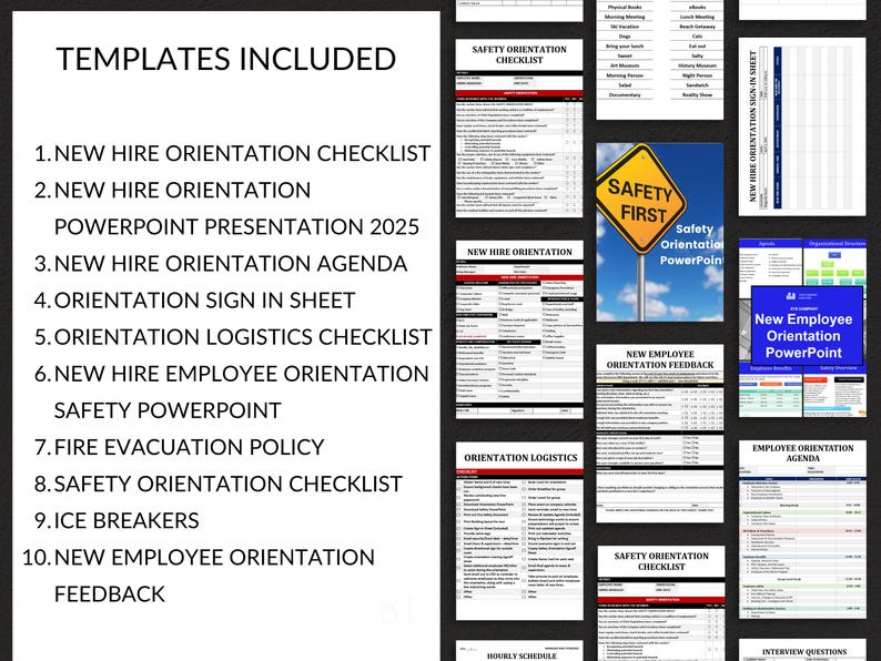 Employee Orientation Bundle: New Hire & Safety Guide (digital Download ...