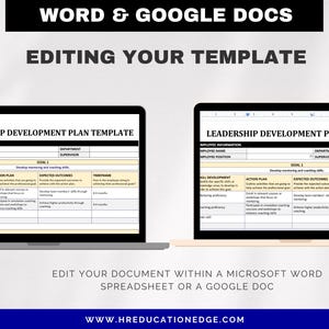 Leadership Development Plan Template: Employee Goals & Skills (word ...