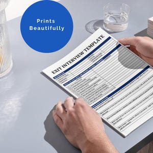 Exit Interview Questions Template: Employee Offboarding, Employee Termination Form | Google Docs & Word | Human Resources image 6