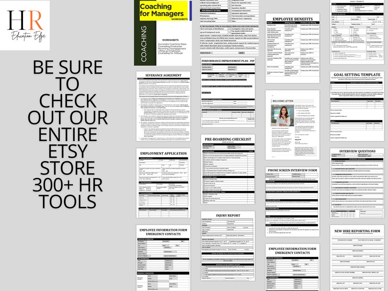 Discrimination Complaint Form &amp; Employee Retaliation Document - Etsy