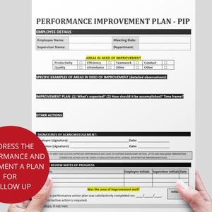 Employee Disciplinary Forms: HR Warning Notice & PIP Templates (digital ...