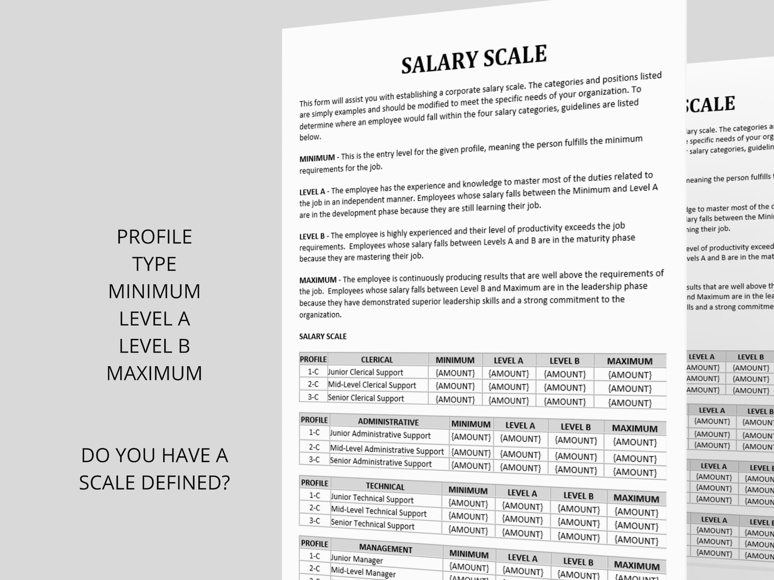 Comprehensive and Customizable Salary Scale Template for Effective Comprehensive and Customizable Salary Scale Template for Effective