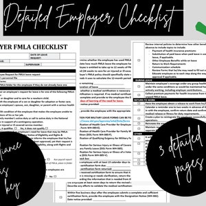 FMLA Template Bundle FMLA Tracker Spreadsheet MS Editable Word / Excel