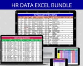 HR Excel Spreadsheet Template Bundle: Recruitment, Roster, Headcount (Digital Download)