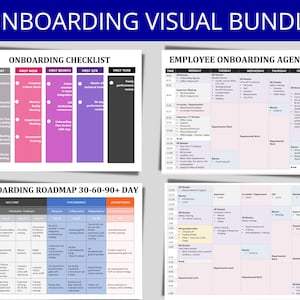 New Hire Onboarding HR Template Bundle: Editable Forms