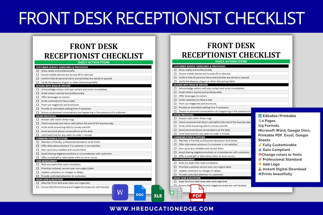 Front Desk Excellence A Customer Service Checklist For Reception front-desk-excellence-a-customer-service-checklist-for-reception