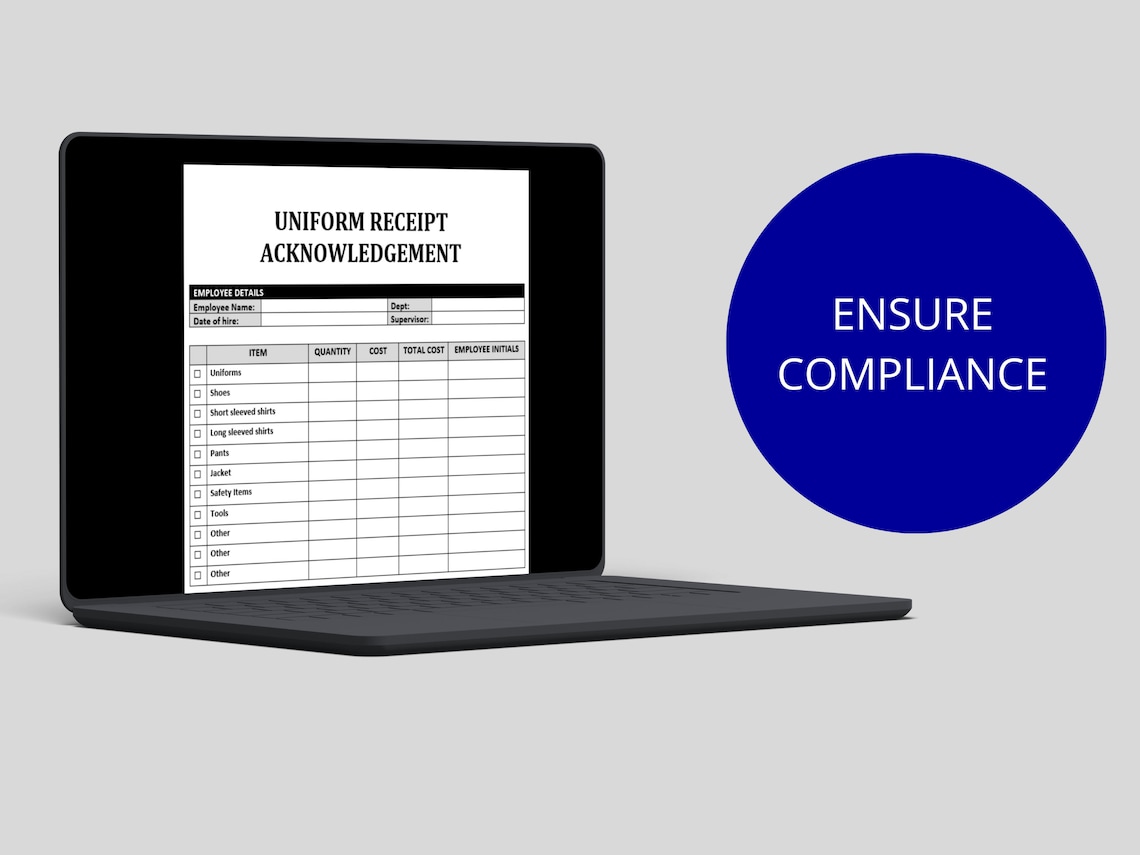 Uniform Authorization Form Employee Uniform Agreement Template Employee