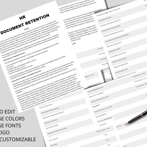 Employee Document Retention Policy: Guidelines for HR Record Management ...
