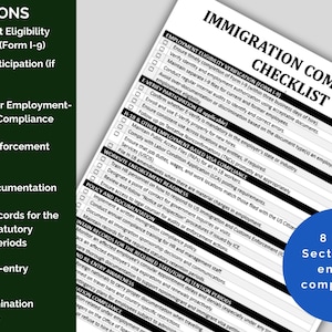 Immigration Checklist.pdf HR Immigration Compliance Checklist: I-9, E-verify, H-1B Tracking ...