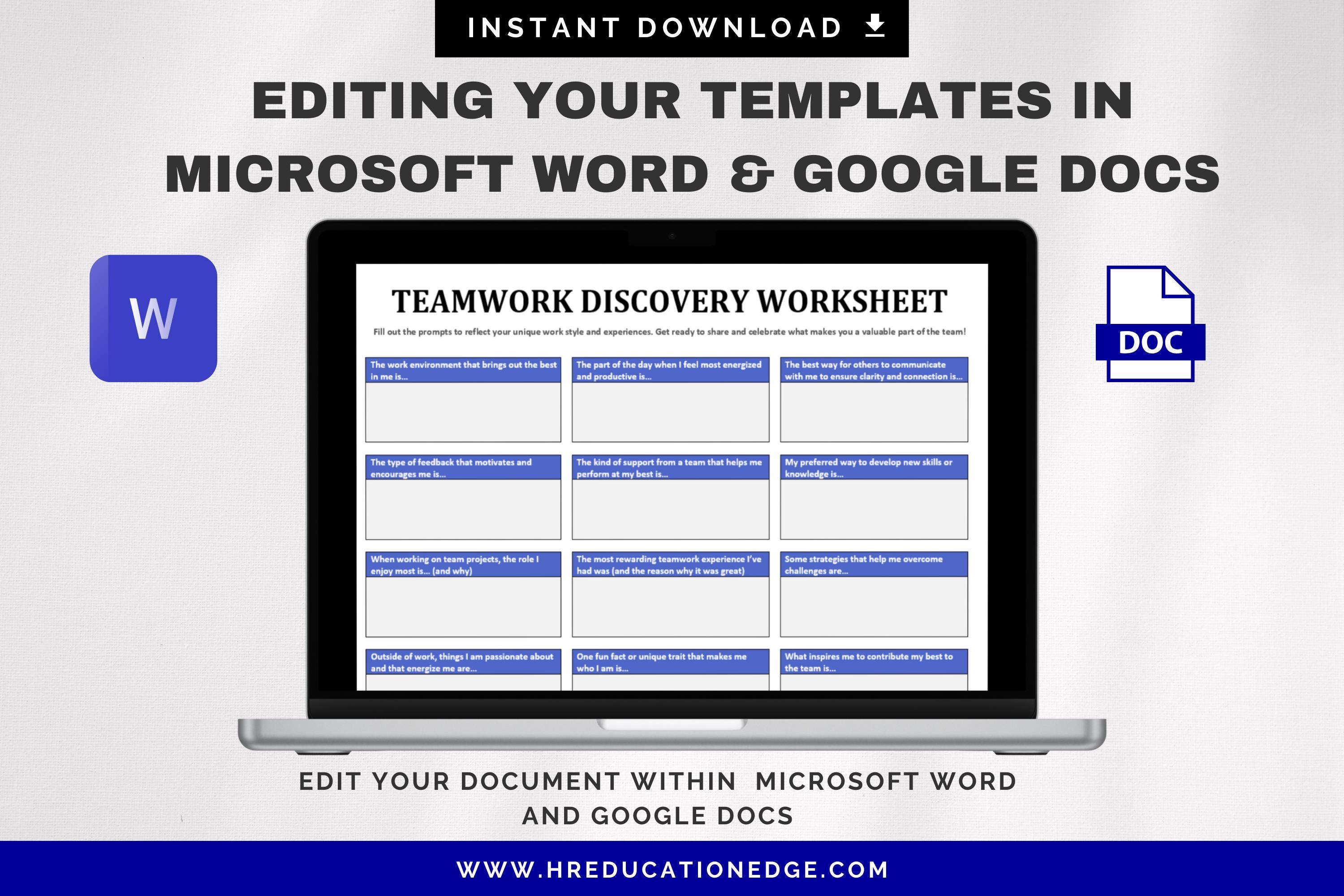 チームビルディング活動シート | 従業員エンゲージメントゲーム、モチベーション向上のためのチームワークミーティングゲームのアイデア、チームを知るための アクティビティ、Googleドキュメント - Etsy 日本