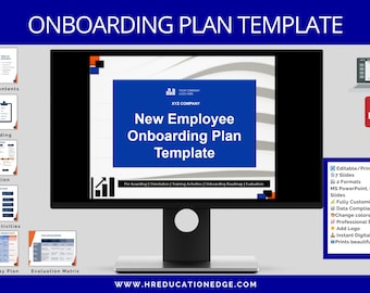 New Hire Employee Onboarding Plan: HR Template (Digital Download)