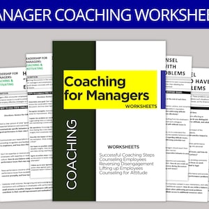 Manager Coaching Worksheets: Leadership Development (Digital Download)