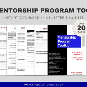 Mentorship Program Toolkit: Mentor & Mentee Resources (digital Download ...
