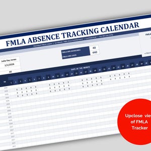 Fmla Pattern Absence Examples FMLA Absence Tracker Spreadsheet: Excel & Google Docs Templates for ...