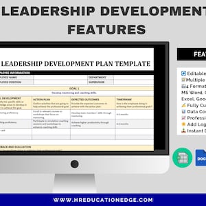 Leadership Development Plan Template: Employee Goals & Skills (word ...