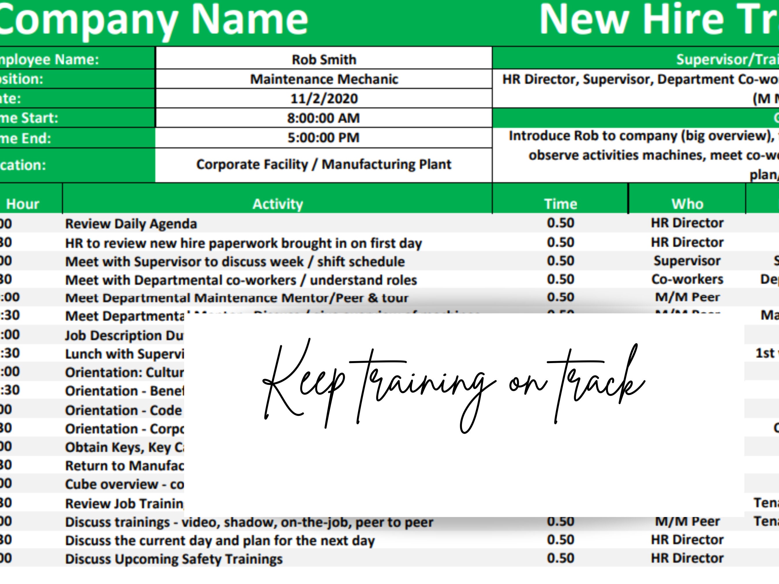 new-hire-employee-daily-training-agenda-template-editable-etsy