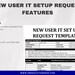 New User IT Setup Request Template: HR Onboarding (digital Download) - Etsy
