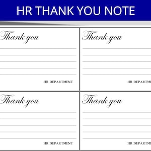Nota de agradecimento do departamento de RH: Formulário de apreciação de RH em Word editável