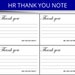 Thank You Note From HR Department: Editable Word HR Appreciation Form ...