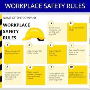 Plantilla de normas de seguridad para empleados: capacitación en seguridad de RR. HH. (documento de Word editable)