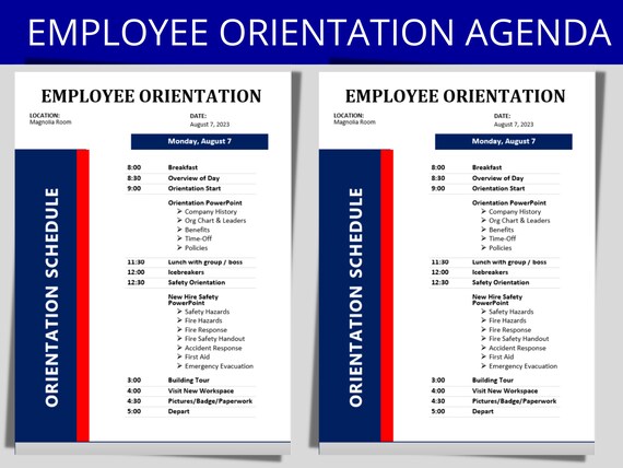 employee-orientation-schedule-template-new-hire-orientation-employee-onboarding-agenda-orientation-events-hr-templates-forms-etsy