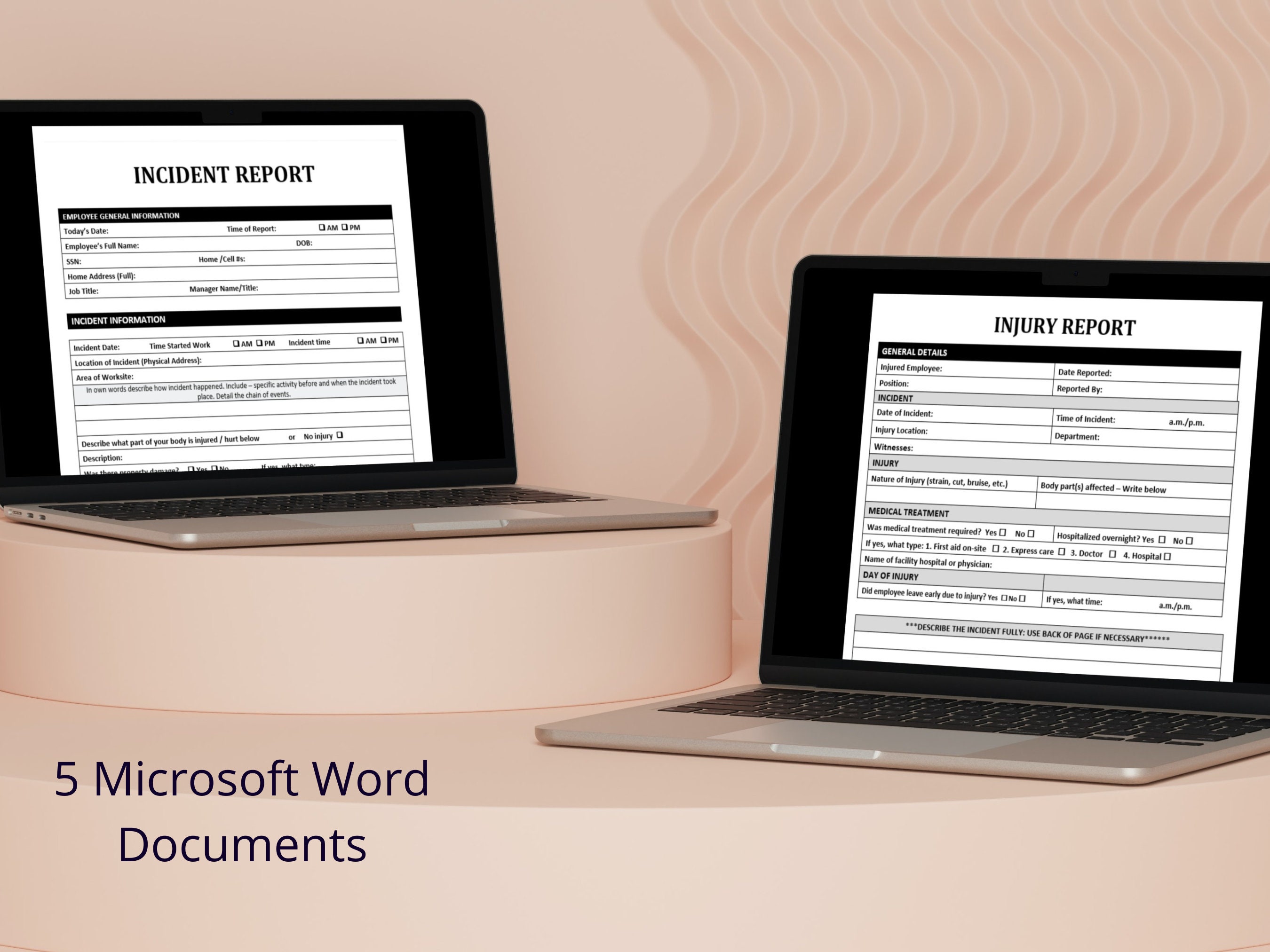 Essential Safety Templates HR Bundle Editable MS Word OSHA - Etsy