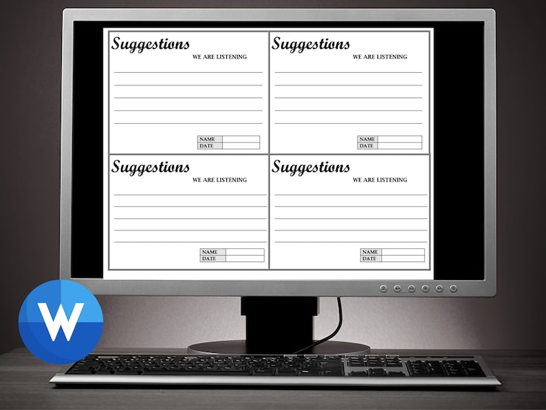 Employee Suggestion Card Feedback Suggestions Suggestions Etsy