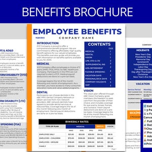 Employee Benefits Brochure Health Insurance Medical 401K Plan Employee Benefits Brochure Health Insurance Medical 401K Plan