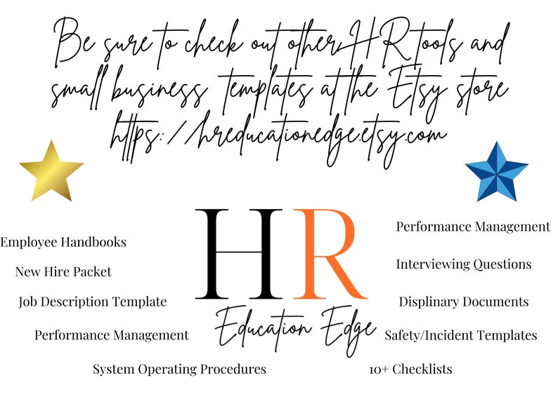 Interview Questions Template Human Resources Behavioral Etsy