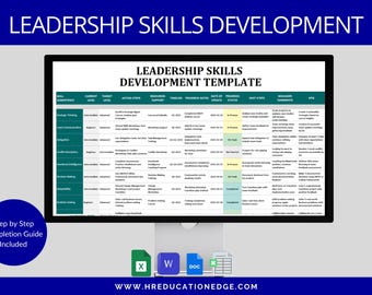 Leadership Skills Development Template: Employee & Manager Training (Digital Download)