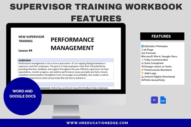 Supervisor Training Workbook | Leadership Development (digital Download ...
