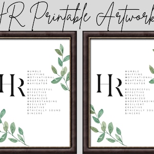 Human Resources Gift | HR Gifts | Office Decor printable artwork | gifts for human resources | simplistic design | HR Manager, Director