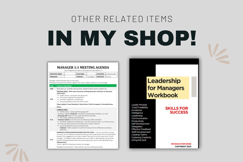 Top Management Leadership Checklist.pdf Managerial Checklist: HR & Leadership Tasks (digital Download) - Etsy