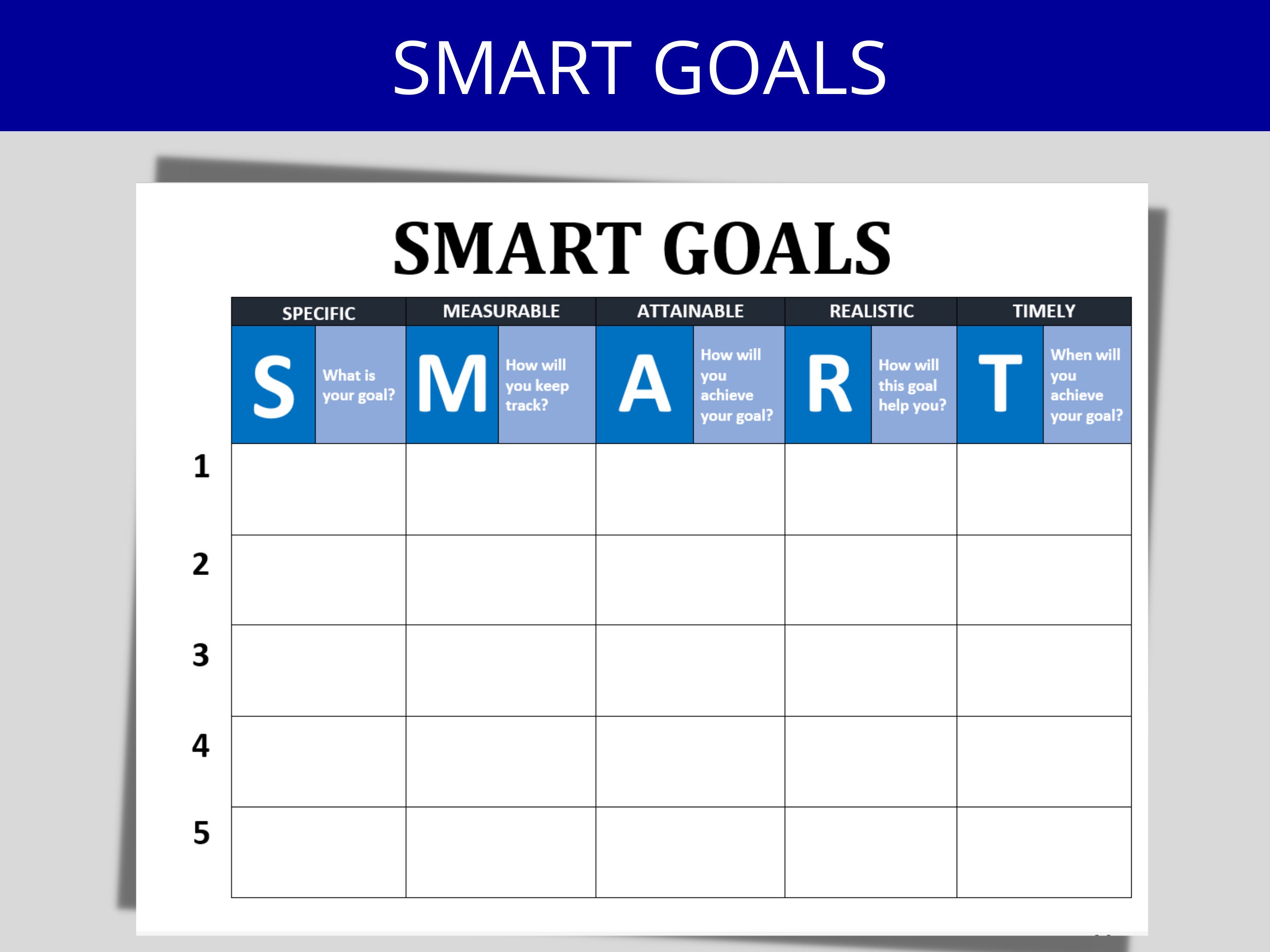 Smart Goals Template For Employees Smart Goals Template For Employees