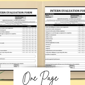 Intern Evaluation Form: HR Template for Performance Feedback (MS Word ...
