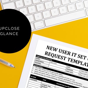 New User IT Setup Request - Tech Setup Template - Network Access ...