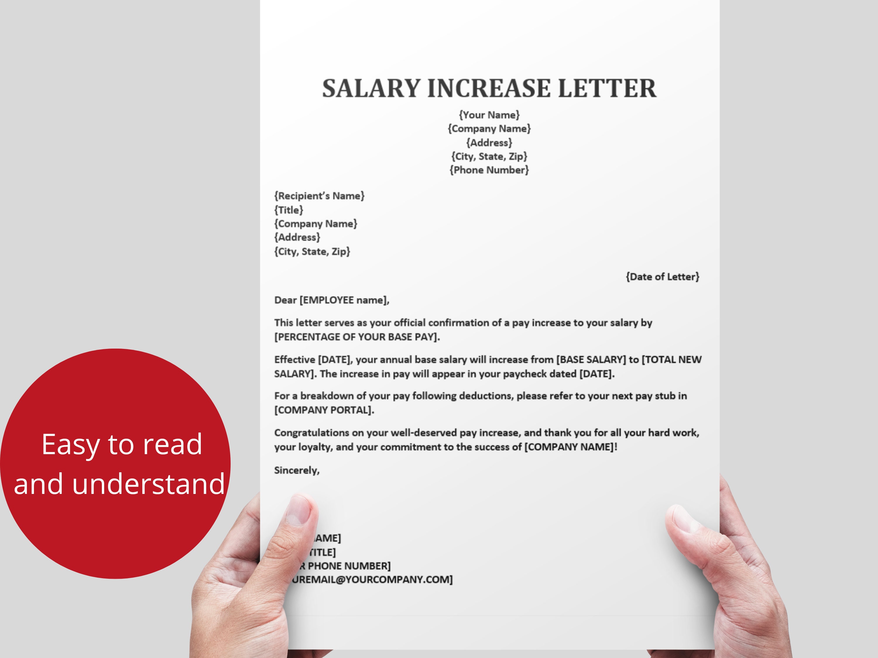 Official Notice Of Salary Increase Letter Employee Pay Raise official-notice-of-salary-increase-letter-employee-pay-raise