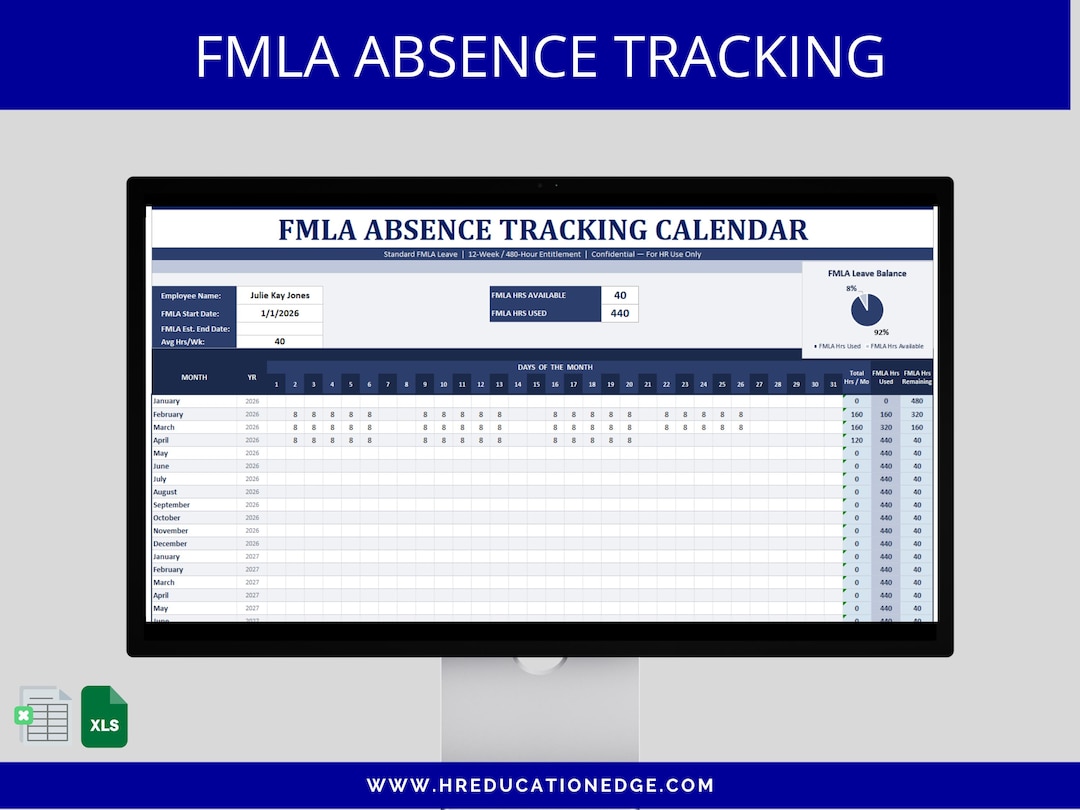 FMLA Absence Tracker Spreadsheet: Excel & Google Docs Templates for ...