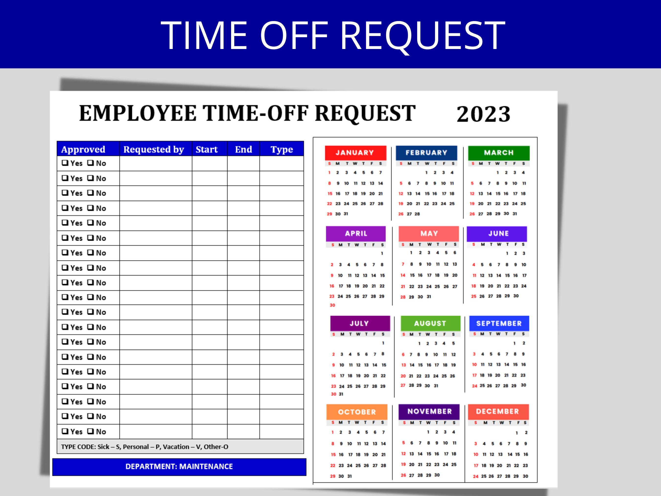 2023 Employee Leave Planner: Hr-approved PTO & Vacation Calendar Time-off Management Tool - Etsy 2023 Employee Leave Planner: Hr-approved PTO & Vacation Calendar Time-off Management Tool - Etsy