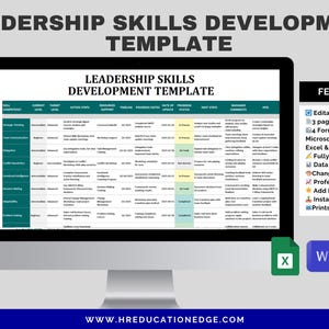 Leadership Development Form Leadership Skills Development Template: Employee & Manager Training ...