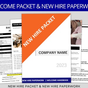 New Hire Onboarding Packet: Editable Word Templates for Employee Paperwork, HR Forms & Documentation