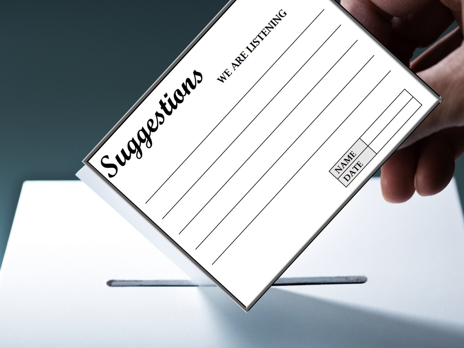 Employee Suggestion Card Templates Editable Word Form Etsy