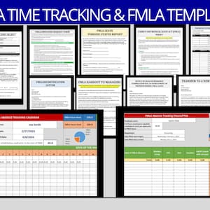 FMLA Template Bundle | FMLA Tracker Spreadsheet | MS Editable Word / Excel Documents | Tracking Spreadsheet  | Employment Templates & Forms