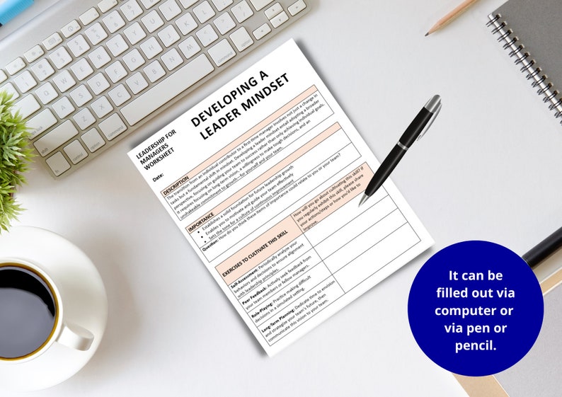 Manager Leadership Worksheet: HR Training Template (digital Download ...