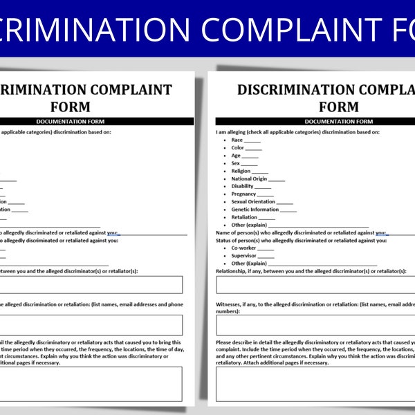 Human Resource Complaint Template Etsy Human Resource Complaint Template Etsy