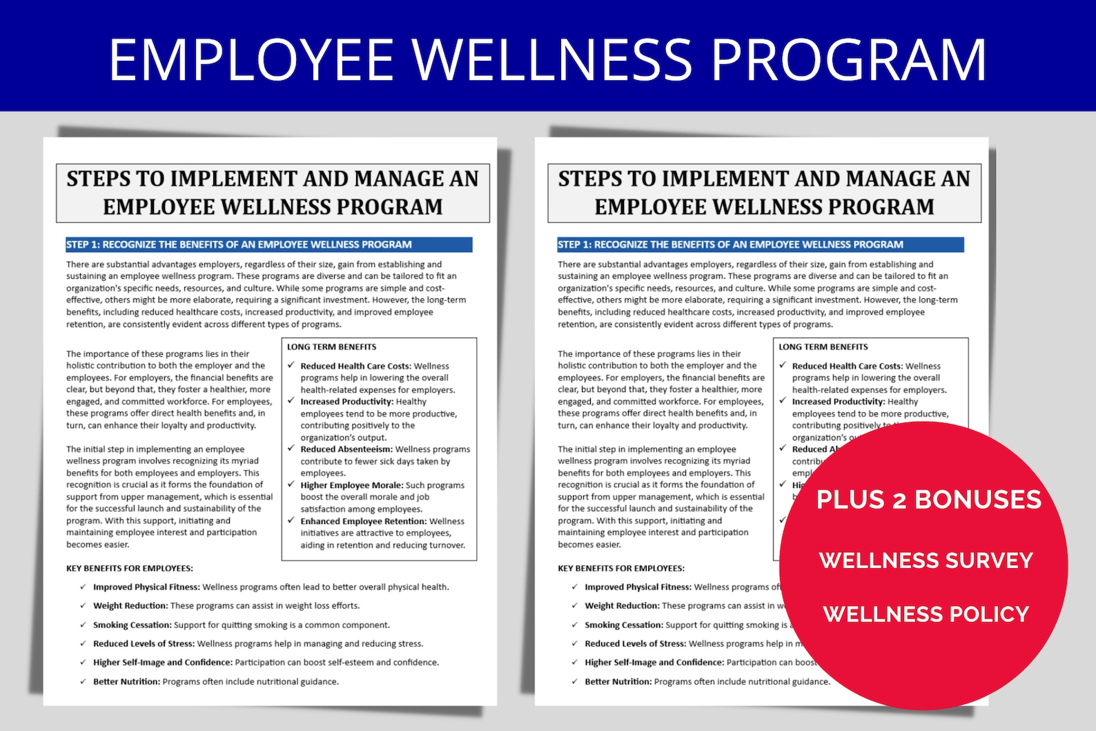Employee Wellness Program | Implementation/management Guide | Workplace ...