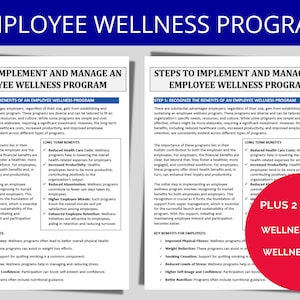 Employee Wellness Program | Implementation/Management Guide | Workplace Activities + Corporate Initiatives | Employee Health & Benefits | HR